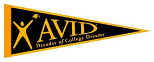 AVID Decades of College Dreams logo 